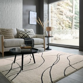 Krémszínű szőnyeg 120x170 cm Flow – Flair Rugs