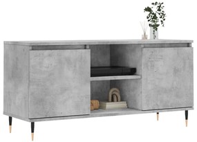 betonszürke szerelt fa TV-szekrény 104x35x50 cm
