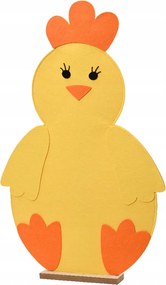 Csirke figura sárga filc tavaszi dekoráció Húsvétra 96cm
