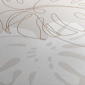 Kép - Line art monstera N⁰2 (120x50 cm)