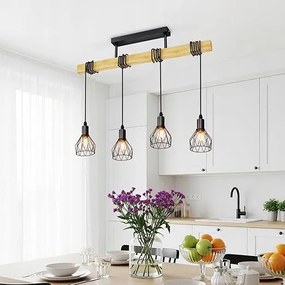 Lvwit Fekete függőlámpa