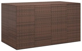 vidaXL barna polyrattan kerti párnatartó doboz 194 x 100 x 103 cm