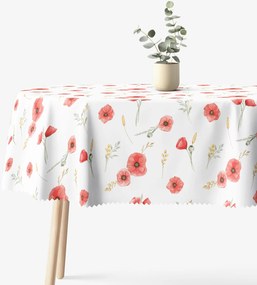 Goldea ovális teflonos terítő - pipacsok 140 x 220 cm