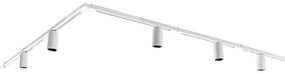 Modern sínrendszer 5 fehér spotlámpával, 1 fázisú GU10 35 mm - Iconic Ruby