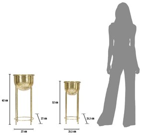 Virágtartó glam coppia ø 27x62-21,5x52cm