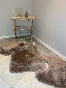 Scott barna három részből álló fürdőszobai szőnyeg szett 50x80 cm