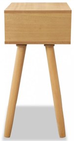 2 db barna, tömör fenyőfa éjjeliszekrény 40 x 30 x 61 cm