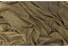 Bézs-aranyszínű átlátszó függöny 140x245 cm Carmine – Mendola Fabrics
