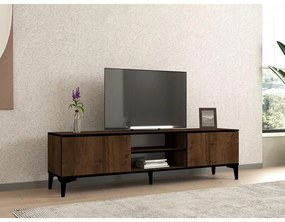 TV szekrény Erem - Walnut, Black
