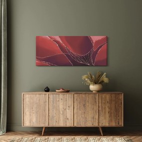 Kép - Piros absztrakt virág N⁰2 (120x50 cm)