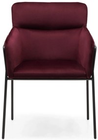 Bordó design szék HELSINKI VELVET
