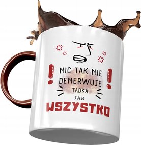 Bordó bögre Tadek Tadeusz kollégának Férj fia fényképes nyomtatással