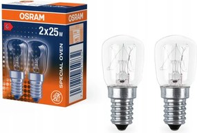 Ledvance sütőizzó 2 db E14, 25W, SPC.T26/57, 300 °C, átlátszó
