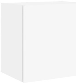 vidaXL 4 darab fehér szerelt fa fali TV-bútor