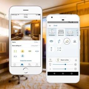 2 darabos szett dimmelhető LED izzó A60 E27/9W/230V 2700K Wi‑Fi + távirányító - WiZ