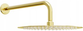 Mexen Slim esőztető 25 cm zuhanykarral, arany - 79225211-50