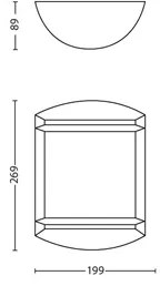 Philips 17320/30/P3 - Kültéri fali lámpa ANTELOPE 1xLED/6W/230V