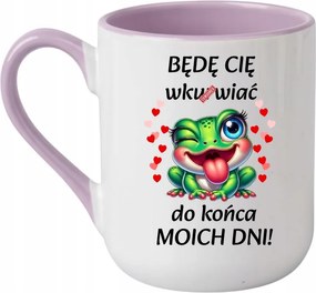 Bögre Napjaim végéig bebörtönözlek Valentin nap 330 coffee lila