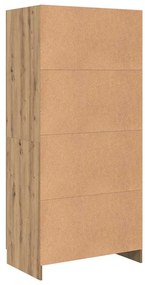 Ruhásszekrény ajtóval artisian oak 82.5 x 51.5 x 180 cm Faanyag