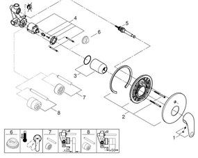 GROHE 24336001 - SWIFT kádcsaptelep DN 15 fényes króm