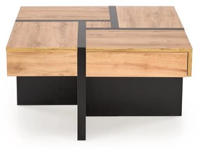 Dohányzóasztal Shanell 80 (craft tölgy + fekete). 1092459