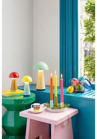 Sárga-világoskék LED dimmelhető asztali lámpa (magasság 18 cm) Bobbi – Remember