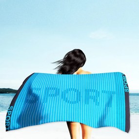 Sport Világos kék strandtörölköző