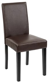 Kelly bőr étkezőszék barna színben