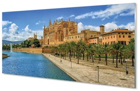 Üvegképek Spanyolország gótikus katedrális tenyér 100x50 cm