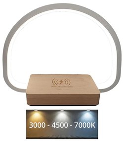 Baterie Centrum LED Asztali lámpa vezeték nélküli töltéssel LED/10W/5V 3000-7000K BC0633