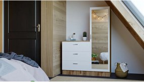 Coco White and Atlantic Pine tükörszekrény