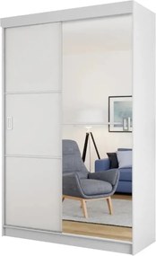 Bill 2 138 Tolóajtós Szekrény 138cm, Fehér