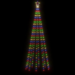 kúp alakú karácsonyfa 310 színes LED-del 100 x 300 cm