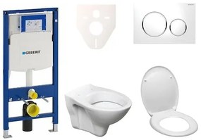 Fali WC szett Geberit előtétfalas szereléshez + Ceramia S-Line Pro WC 111.300.00.5ND4