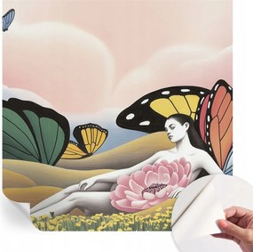 Öntapadós fotótapéta Nappaliba és Hálószobába Pillangó rét 250x250