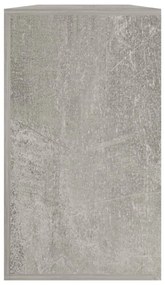 betonszürke szerelt fa cipőtároló pad 80x24x45 cm