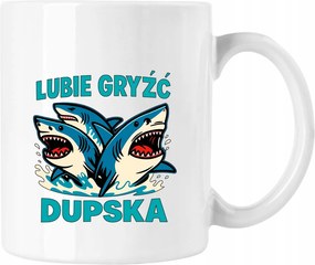 Bögre szeretem a cápa hal fehér 330ml