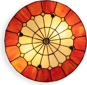 Brilagi - Tiffany vitrázs mennyezeti lámpa SIENNA 3xE27/60W/230V, átmérő 40 cm