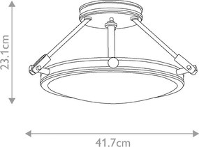 Hinkley lighting klasszikus mennyezeti lámpa collier fekete opál elshk-collier-sf-sbx