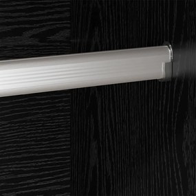 Szekrény tárolóval 2 pcs Fekete tölgy 50 x 50 x 200 cm Faanyag