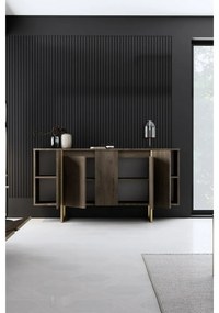 Luxe Walnut and Gold szekrény