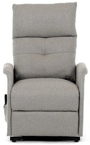 Elektromos vezérlésű krém szövet dönthető fotel. TV-5482 CRM2