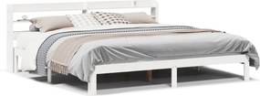 vidaXL fehér ágykeret fejtámlával matrac nélkül 200x200 cm