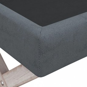 sötétszürke bársony tárolóülőke 110 x 45 x 49 cm