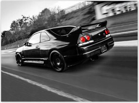Poszterek 135x100 Fekete Nissan Gtr Sport