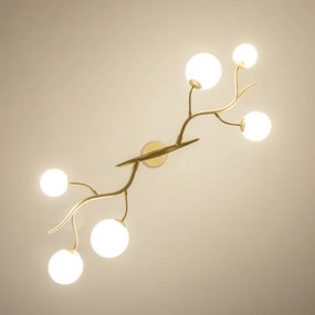 Brilagi - LED Csillár zsinóron MISTEL 6xG9/3W/230V arany/fehér