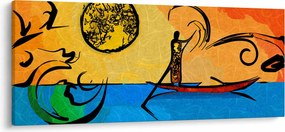 Egy ősi festmény képe (120x50 cm)