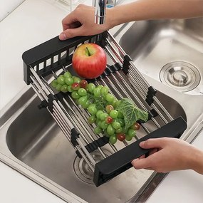 Teleszkópos Csöpögtető mosogatóhoz fekete