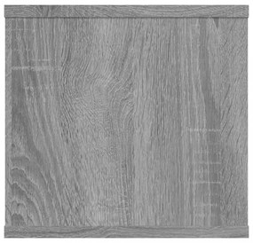 szürke sonoma színű szerelt fa fali polc 102 x 30 x 29 cm
