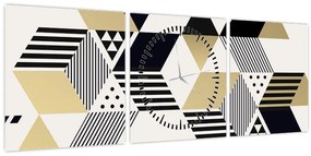 Kép - Geometriai formák N⁰1 (órával) (90x30 cm)
